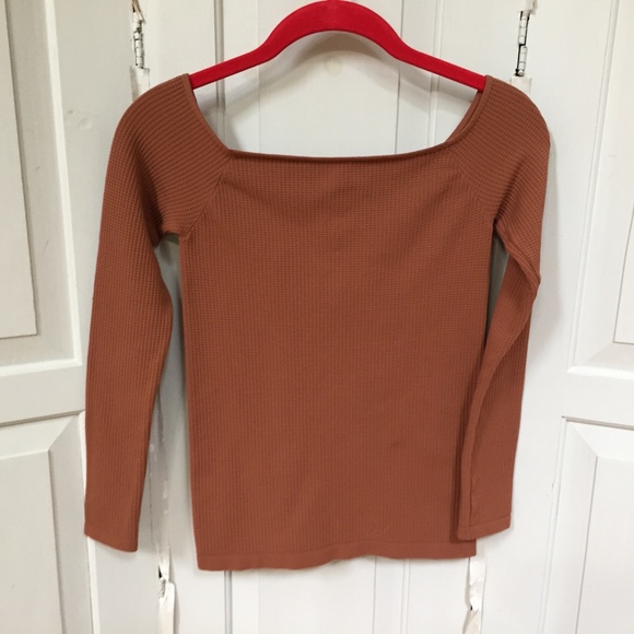 Free People Intimately Burnt Orange Thermal Top - Picture 12 of 15
